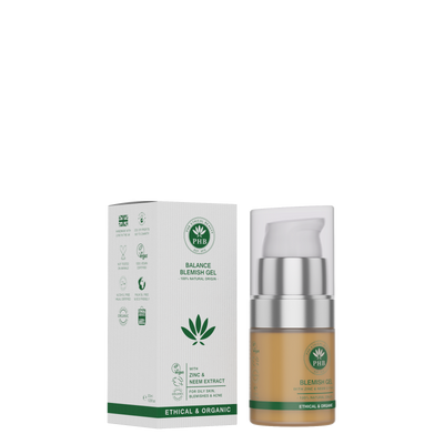 PHB Ethical Beauty Blemish Gel. Vegan, Cruelty Free, Eco-Friendly and Organic Blemish Gel. Suitable for Combination and Oily Skin Type