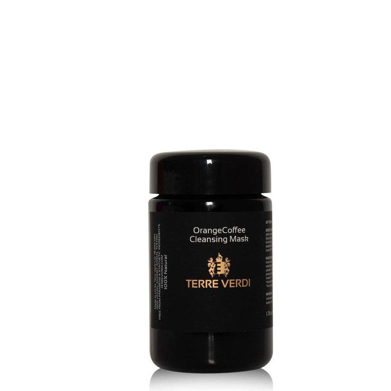 Terre Verdi Orange Coffee Cleansing Mask. Vegan, Cruelty Free, Eco-Friendly and Organic Face Mask. Suitable for all Skin Types.