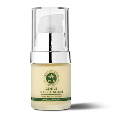 PHB Ethical Beauty Gentle Face and Eye Serum. Vegan, Cruelty Free, Eco-Friendly and Organic Face and Eye Serum. Suitable or Sensitive and Dry Skin Types.