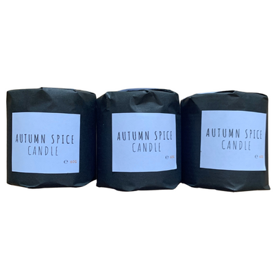Ethical House Autumn Spice Vegan, Cruelty Free, Eco-Friendly Soya Wax Candle Set of 3