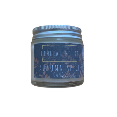 Ethical House Autumn Spice Vegan, Cruelty Free, Eco-Friendly Soya Wax Candle.