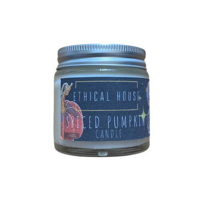 Ethical House Halloween Special Spiced Pumpkin Candle.. Vegan, Cruelty Free and Eco-Friendly Candle