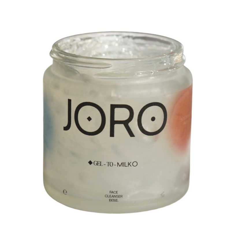 Jöro Skincare Gel to Milk Face Cleanser. Vegan, Cruelty Free and Eco-Friendly Facial Cleanser.