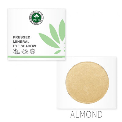 PHB Ethical Beauty Pressed Mineral Eye Shadow. Vegan, Cruelty Free, Eco-Friendly and Organic in shade Almond