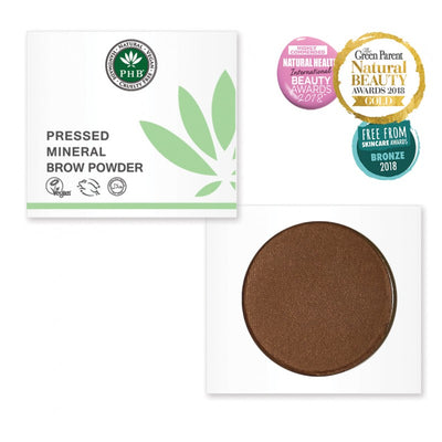 PHB Ethical Beauty Pressed Mineral Brow Powder. Vegan, Cruelty Free, Eco-Friendly and Organic Brow Powder