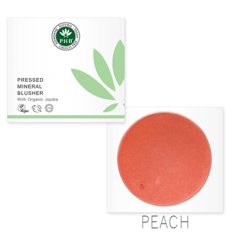 PHB Ethical Beauty Blusher available in 7 shades. Vegan, Cruelty Free, Eco-Friendly and Organic Blusher in Shade Peach