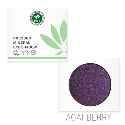 PHB Ethical Beauty Pressed Mineral Eye Shadow. Vegan, Cruelty Free, Eco-Friendly and Organic in shade Acai Berry