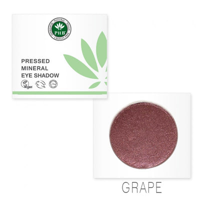 PHB Ethical Beauty Pressed Mineral Eye Shadow. Vegan, Cruelty Free, Eco-Friendly and Organic in shade Grape