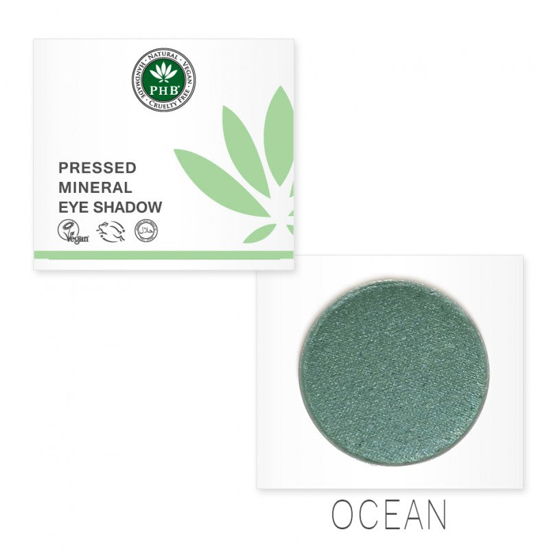 PHB Ethical Beauty Pressed Mineral Eye Shadow. Vegan, Cruelty Free, Eco-Friendly and Organic in shade Ocean