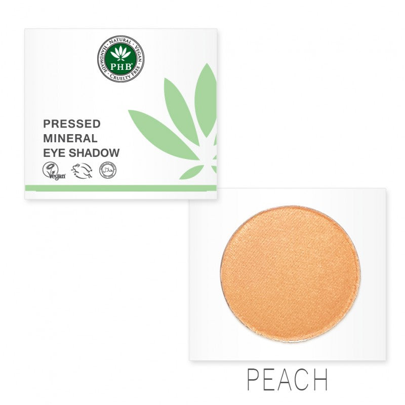 PHB Ethical Beauty Pressed Mineral Eye Shadow. Vegan, Cruelty Free, Eco-Friendly and Organic in shade Peach