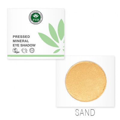 PHB Ethical Beauty Pressed Mineral Eye Shadow. Vegan, Cruelty Free, Eco-Friendly and Organic in shade Sand