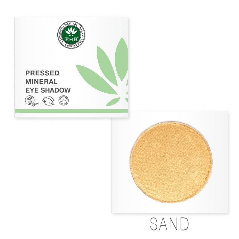 PHB Ethical Beauty Pressed Mineral Eye Shadow. Vegan, Cruelty Free, Eco-Friendly and Organic in shade Sand