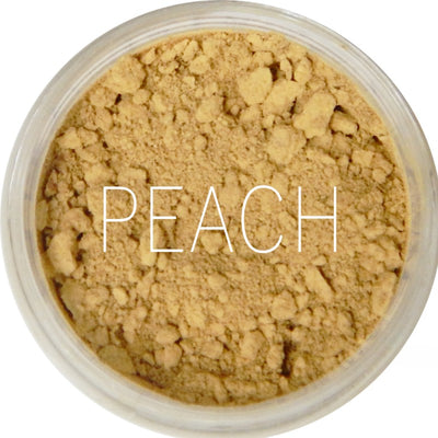 PHB Ethical Beauty Mineral Foundation and Kabuki Brush Set. Vegan, Cruelty Free, Eco-Friendly and Organic Loose Mineral Foundation Brush Set in Shade Peach