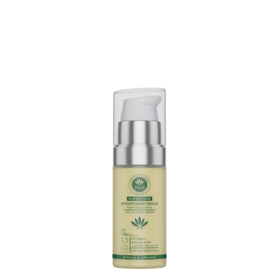 PHB Ethical Beauty Superfood 2 in 1 Face and Eye Serum. Vegan, Cruelty Free, Eco-Friendly and Organic Serum.