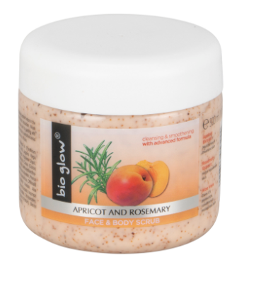 Bio Glow Apricot and Rosemary Body Scrub in Size 300ml