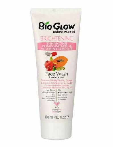 Bio Glow Brightening Face Wash. Vegan, Cruelty Free and Eco-Friendly Brightening Face Wash.