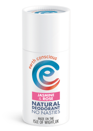 Earth Conscious Jasmine and Rose Natural Deodorant. Vegan, Cruelty Free and Eco-Friendly Deodorant Stick.