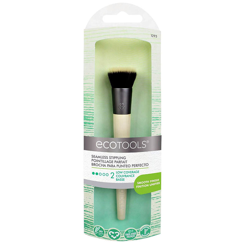 Eco Tools Seamless Stippling Makeup Brush. Vegan, Cruelty Free and Eco-Friendly Makeup Brush