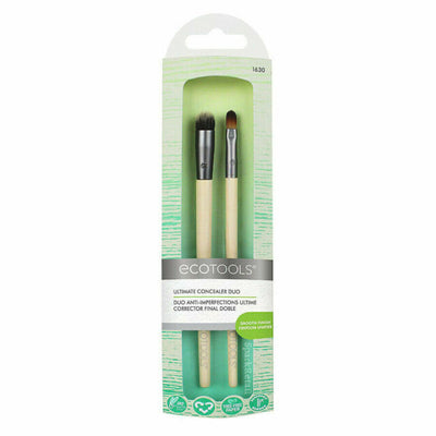 Eco Tools Ultimate Concealer Duo Brush Set. Vegan, Cruelty Free and Eco-Friendly Makeup Brush Set